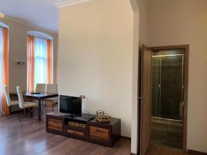 TV a/nebo společenská místnost v ubytování Slunný apartmán Thermal