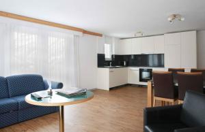 Kuchyň nebo kuchyňský kout v ubytování Saaserhof Apartments
