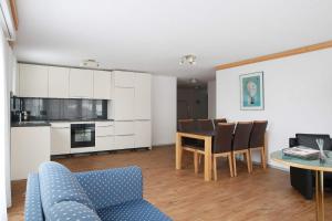 Kuchyň nebo kuchyňský kout v ubytování Saaserhof Apartments