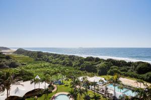 an aerial view of the resort and the ocean at Breakers Resort in Durban