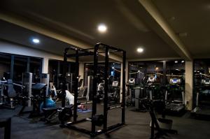 Fitness centrum a/nebo fitness zařízení v ubytování Hotel Ub Business & Wellness