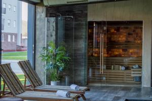 Patio nebo venkovní prostory v ubytování Hotel Ub Business & Wellness