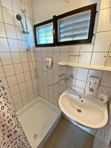 Koupelna v ubytování Hotel Magnólia