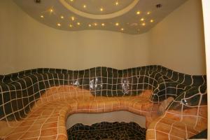 A seating area at Wellness-Pension Jagahütt'n