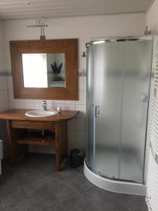 Ein Badezimmer in der Unterkunft Spreewald-Ferienwohnung Jahn