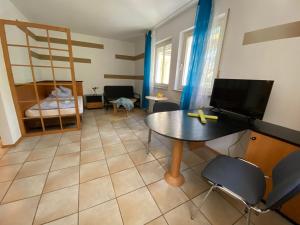 TV a/nebo společenská místnost v ubytování Apartmenthaus Home24