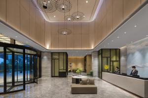 Vstupní hala nebo recepce v ubytování Fuzhou Mawei Yiho Hotel