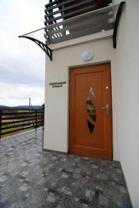 Balkon lub taras w obiekcie Apartamenty Bieszczady