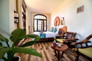 Zona d'estar a Nipa Riverside Villa By The Little Hoi An