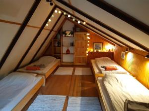 Кровать или кровати в номере Leśna Polana