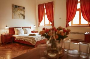 Letto o letti in una camera di Hotel Stein Elbogen