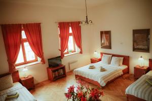 Letto o letti in una camera di Hotel Stein Elbogen