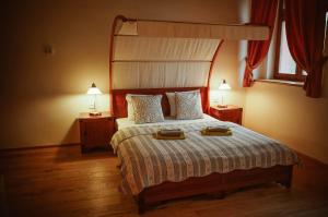 Letto o letti in una camera di Hotel Stein Elbogen