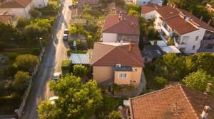 arial view of a house in a residential neighborhood at Morena in Pula
