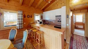 a kitchen with a counter and a counter top at Danica in Blatten bei Naters