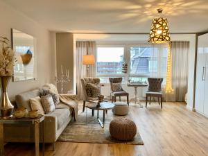 Posezení v ubytování Inselliebe Deluxe Apartement/ Studio