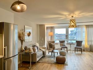Posezení v ubytování Inselliebe Deluxe Apartement/ Studio