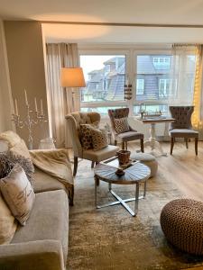 Posezení v ubytování Inselliebe Deluxe Apartement/ Studio
