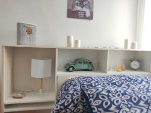 Cama o camas de una habitación en A los Ojos del Río Duero