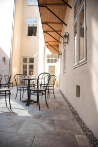 Balkón nebo terasa v ubytování Penzion U Synagogy