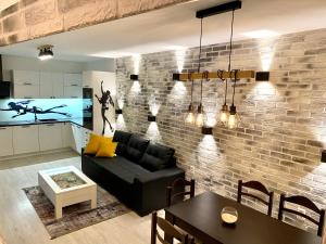 A seating area at Sea View NewApartment-Bulgaria-Chernomorets
