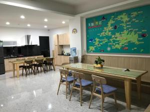 天強民宿 주방 또는 간이 주방