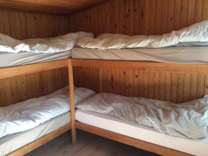 Ein Etagenbett oder Etagenbetten in einem Zimmer der Unterkunft Trandum Camping