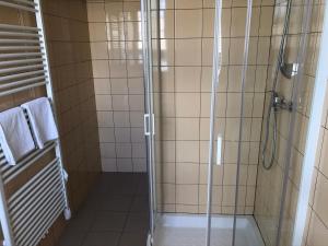 Koupelna v ubytování Hotel Aréna