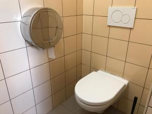 Koupelna v ubytování Hotel Aréna