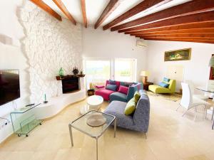 A seating area at Casa Puput