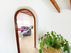 A seating area at Casa Puput
