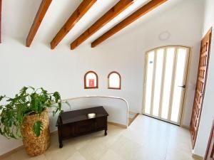 A seating area at Casa Puput