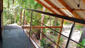 Μπαλκόνι ή βεράντα στο Hostel Holztel +4 φωτογραφίες