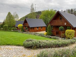 Vonkajšia záhrada v ubytovaní Domki u Basi