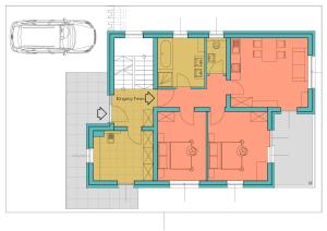 Plán poschodí v ubytovaní Berg' & Bluamen Appartements Stubai
