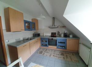 Kuchyň nebo kuchyňský kout v ubytování Apartment Binnenhafen