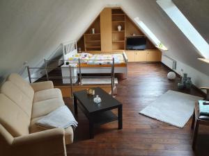 Χώρος καθιστικού στο Apartment Binnenhafen +13 φωτογραφίες