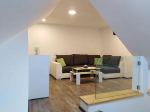 A seating area at Ferienhaus Bauer Wohnung 2