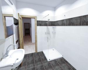 Koupelna v ubytování Apartmány Moravia