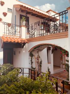 Balkón nebo terasa v ubytování Hotel Santa Paula