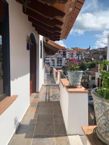 Balkón nebo terasa v ubytování Hotel Santa Paula