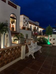 Balkón nebo terasa v ubytování Hotel Santa Paula