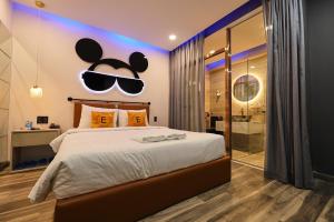 Postel nebo postele na pokoji v ubytování EROS Hotel - Love Hotel