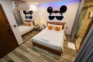 Postel nebo postele na pokoji v ubytování EROS Hotel - Love Hotel