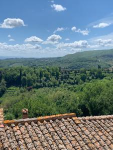 vista dal tetto di una casa in campagna di Stefania Townhouse a Montepulciano