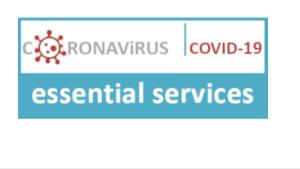 a screenshot of the coronavirus control essential services webpage at The Crescent Guesthouses - BnB/Self Catering in Durban