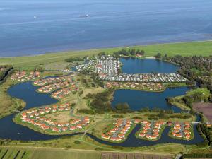 an aerial view of a large marina at 6 person holiday home in Otterndorf in Otterndorf