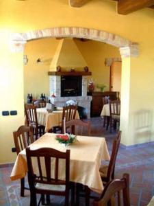 A seating area at Agriturismo La Cicala