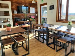 Kuchyň nebo kuchyňský kout v ubytování Hostal Buenavista Patagonia