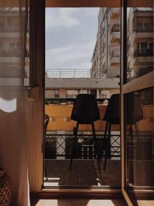 Balkon atau teras di AJ - tér apartman miskolc